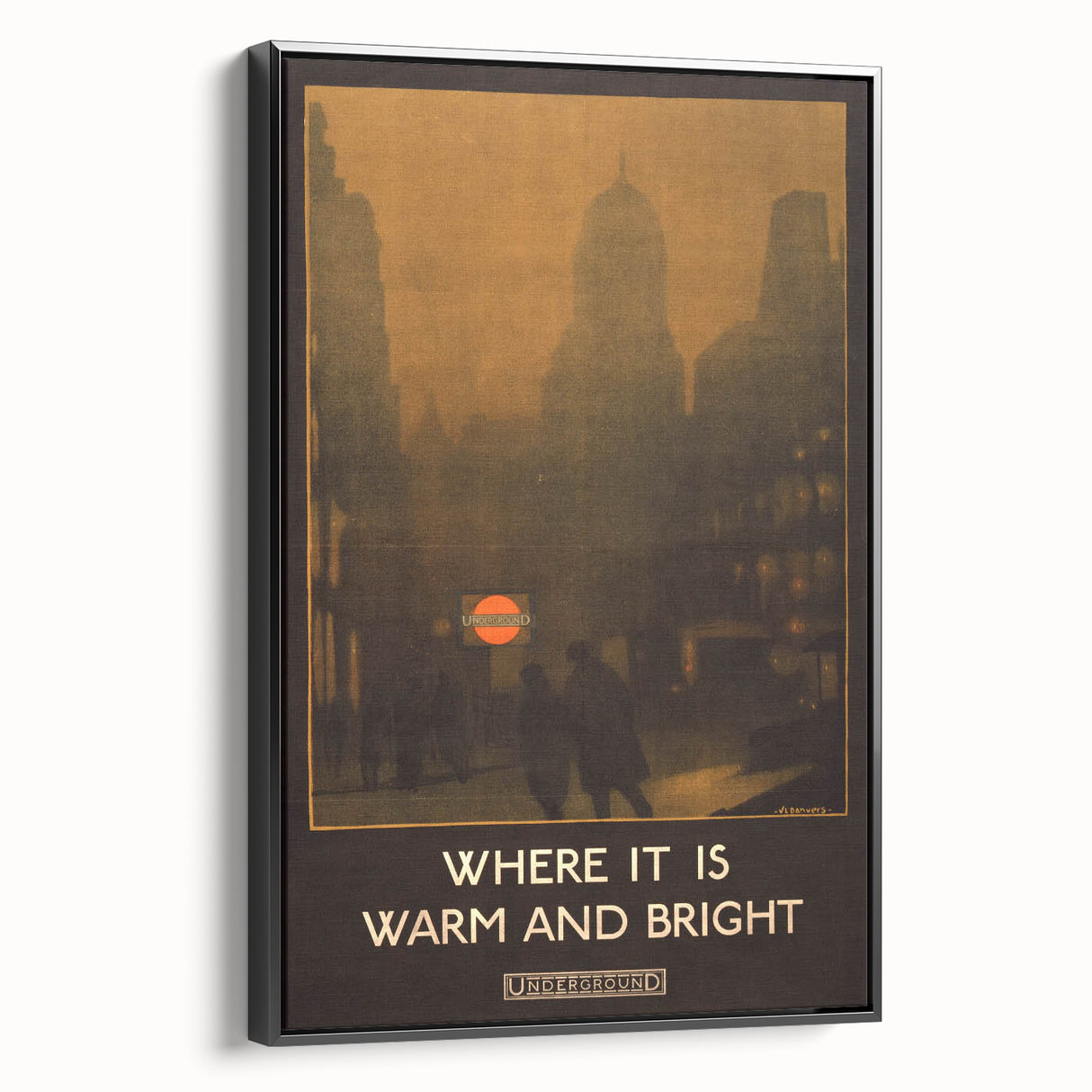 Vintage Travel Poster - London Underground | Retro City Art