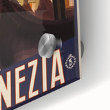 Vintage Travel Poster - Venice Italy | Retro Gondola Art