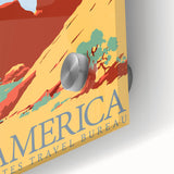 Vintage Travel Poster - See America | Retro National Park Art