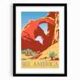 Vintage Travel Poster - See America | Retro National Park Art