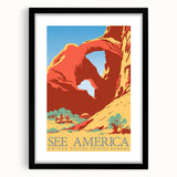 Vintage Travel Poster - See America | Retro National Park Art