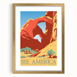 Vintage Travel Poster - See America | Retro National Park Art
