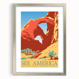Vintage Travel Poster - See America | Retro National Park Art