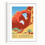 Vintage Travel Poster - See America | Retro National Park Art