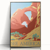 Vintage Travel Poster - See America | Retro National Park Art
