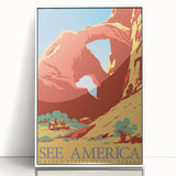 Vintage Travel Poster - See America | Retro National Park Art