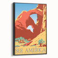 Vintage Travel Poster - See America | Retro National Park Art
