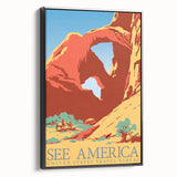 Vintage Travel Poster - See America | Retro National Park Art