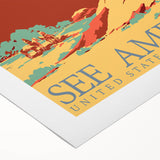 Vintage Travel Poster - See America | Retro National Park Art