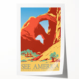 Vintage Travel Poster - See America | Retro National Park Art