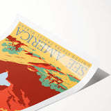 Vintage Travel Poster - See America | Retro National Park Art
