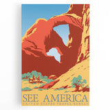 Vintage Travel Poster - See America | Retro National Park Art