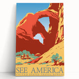 Vintage Travel Poster - See America | Retro National Park Art