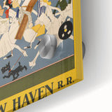 Vintage Travel Poster - New Haven Railroad | Retro Train Art