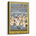 Vintage Travel Poster - New Haven Railroad | Retro Train Art