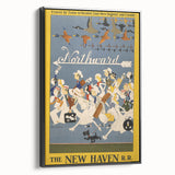 Vintage Travel Poster - New Haven Railroad | Retro Train Art