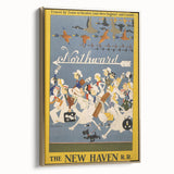 Vintage Travel Poster - New Haven Railroad | Retro Train Art