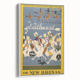 Vintage Travel Poster - New Haven Railroad | Retro Train Art
