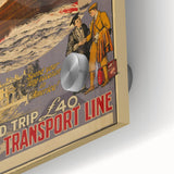 Vintage Travel Poster - Atlantic Transport Line | Retro Ship Art