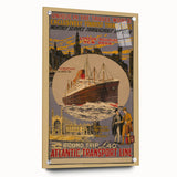 Vintage Travel Poster - Atlantic Transport Line | Retro Ship Art