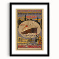 Vintage Travel Poster - Atlantic Transport Line | Retro Ship Art