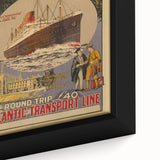 Vintage Travel Poster - Atlantic Transport Line | Retro Ship Art