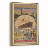 Vintage Travel Poster - Atlantic Transport Line | Retro Ship Art