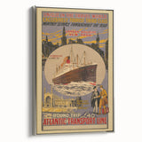Vintage Travel Poster - Atlantic Transport Line | Retro Ship Art