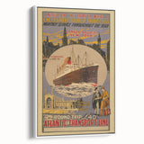 Vintage Travel Poster - Atlantic Transport Line | Retro Ship Art