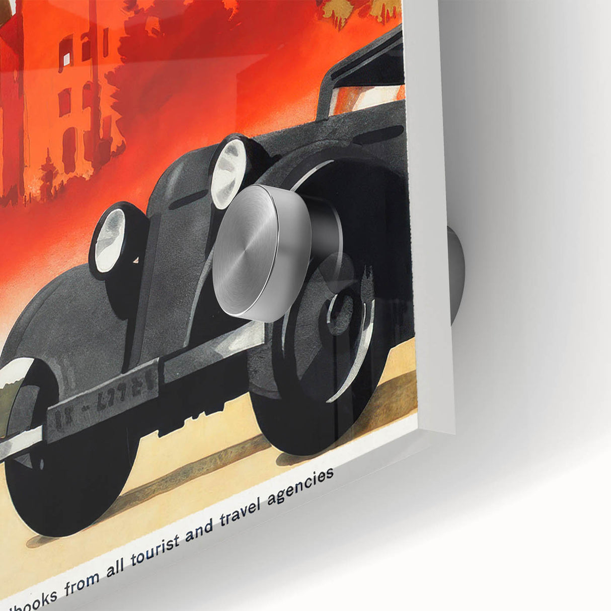 Vintage Travel Poster - Motoring in Germany | Retro Road Trip Art