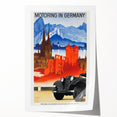 Vintage Travel Poster - Motoring in Germany | Retro Road Trip Art