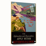 Vintage Travel Poster - Yangtze Gorges China | Retro River Art