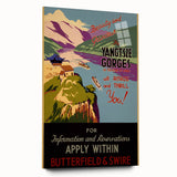 Vintage Travel Poster - Yangtze Gorges China | Retro River Art