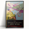 Vintage Travel Poster - Yangtze Gorges China | Retro River Art