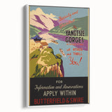 Vintage Travel Poster - Yangtze Gorges China | Retro River Art