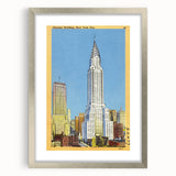 Vintage Travel Poster - Chrysler Building, NYC