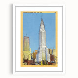 Vintage Travel Poster - Chrysler Building, NYC