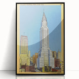 Vintage Travel Poster - Chrysler Building, NYC