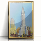 Vintage Travel Poster - Chrysler Building, NYC