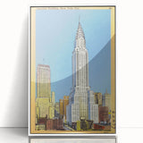 Vintage Travel Poster - Chrysler Building, NYC