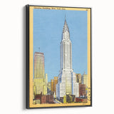 Vintage Travel Poster - Chrysler Building, NYC