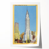 Vintage Travel Poster - Chrysler Building, NYC