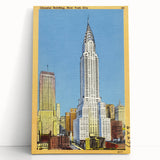 Vintage Travel Poster - Chrysler Building, NYC