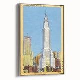 Vintage Travel Poster - Chrysler Building, NYC