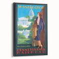 Vintage Travel Poster - Washington D.C. | Retro Railroad Art