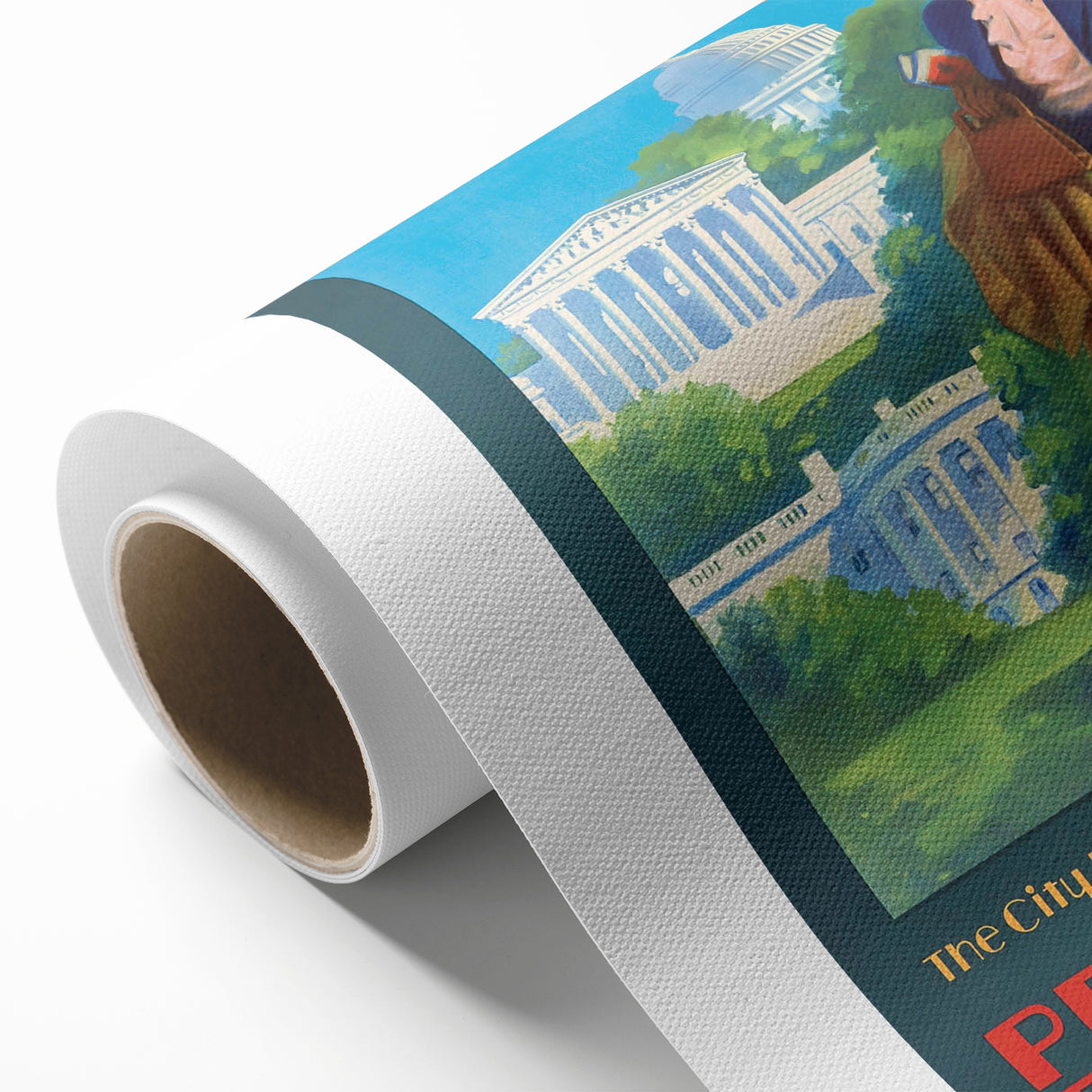 Vintage Travel Poster - Washington D.C. | Retro Railroad Art