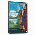 Vintage Travel Poster - Washington D.C. | Retro Railroad Art