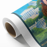 Vintage Travel Poster - Washington D.C. | Retro Railroad Art