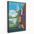 Vintage Travel Poster - Washington D.C. | Retro Railroad Art