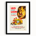 Vintage Travel Poster - MGM Lion World Tour | Retro Movie Art